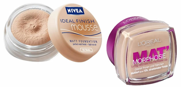 fonds de teint mousses nivea mat morphose
