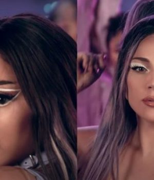 eye-liner blanc ariana grande lady gaga