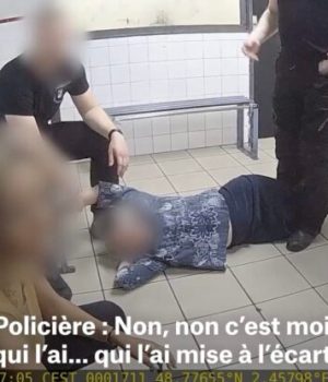 « Elle est feuj » Mediapart révèle des images de violences policières « sexistes et antisémites »  // Source : Capture d'écran vidéo Mediapart