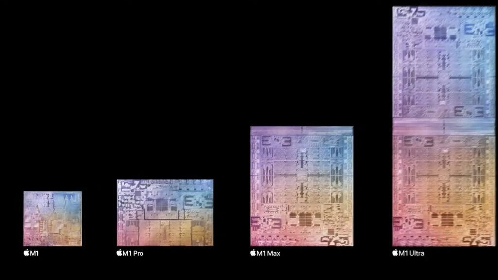 Le processeur M1 Ultra d'Apple // Source : Apple