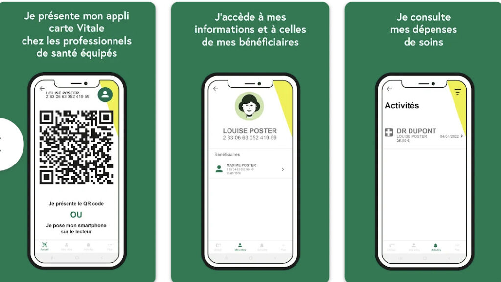 L'app Carte Vitale sur le Play Store. L'app Carte Vitale sur le Play Store.