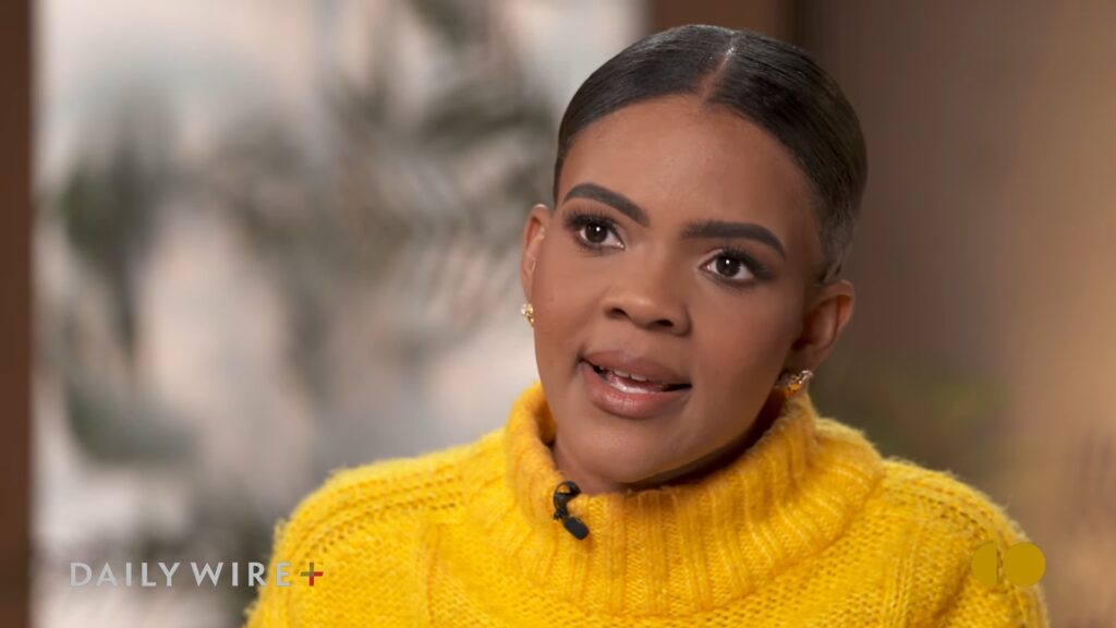 Candace Owens dans sa vidéo sur Brigitte Macron // Source : Candace Owens Candace Owens dans sa vidéo sur Brigitte Macron // Source : Candace Owens