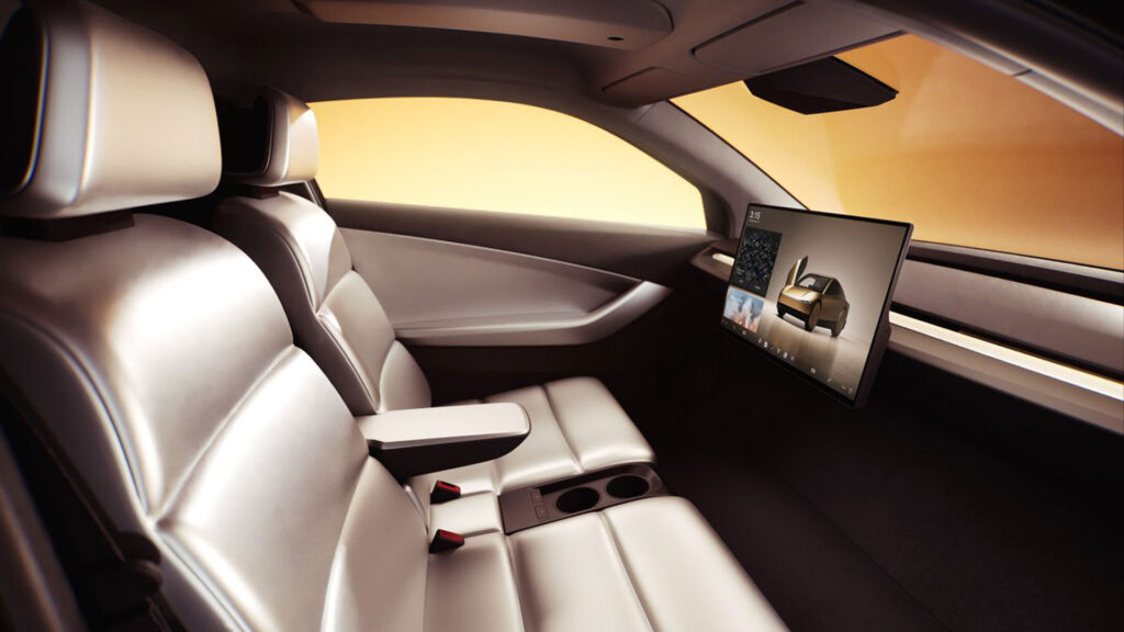 Intérieur du concept Robotaxi // Source : Tesla Intérieur du concept Robotaxi // Source : Tesla