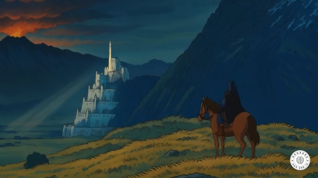 La bande-annonce du Seigneur des Anneaux reproduite dans le style du Studio Ghibli grâce à Sora // Source : PJ Ace via YouTube